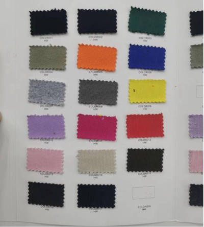 HW1036# 32S棉雙紗2*2螺紋 幅寬：125CM  克重：500G/M2 ±5% 成分：96%C  4%SP  0縮率 正面照